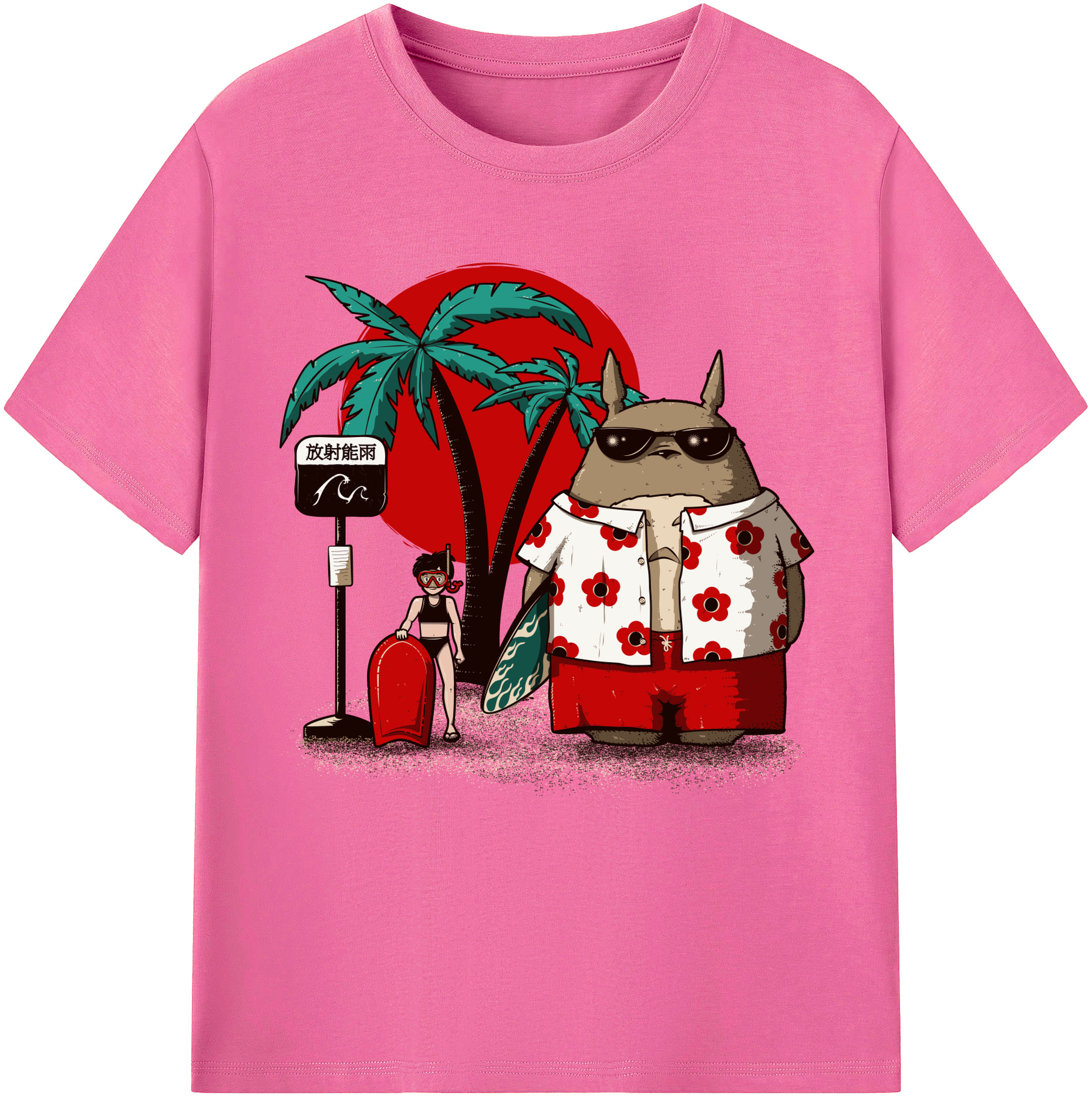 （画像用） となりのトトロ 草壁メイ 草壁サツキ My Neighbor Totoro Satsuki Kusakabe Mei Kusakabe レディースカジュアルプリントTシャツ（綿100％）